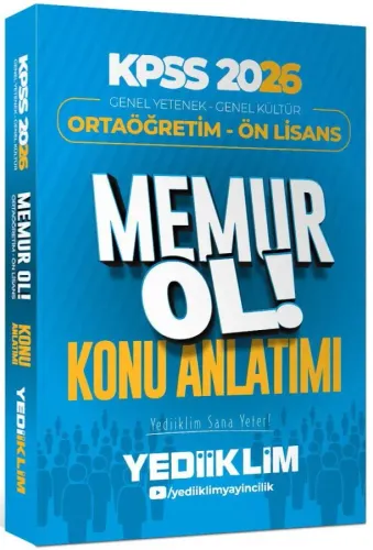 Yediiklim KPSS Ortaöğretim Ön Lisans GY GK Memur Ol Konu Anlatımı 2026