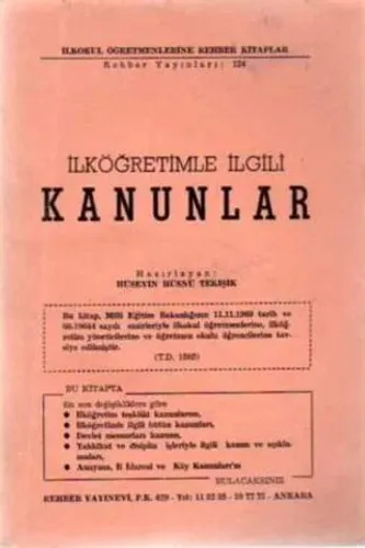 İlköğretimle İlgili Kanunlar