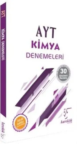 Karekök AYT Kimya Çözümlü 30 Deneme-YENİ