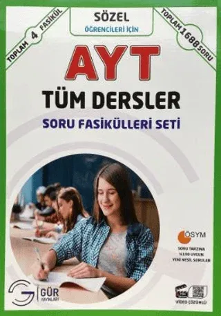 Gür Yayınları AYT Tüm Dersler Soru Fasikülleri Seti