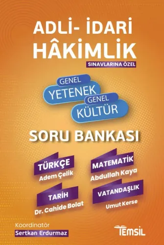 Adli-İdari Hâkimlik Genel Yetenek-Genel Kültür Soru Bankası