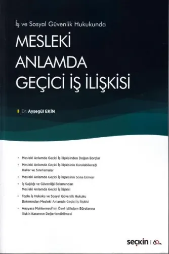 Mesleki Anlamda Geçici İş İlişkisi