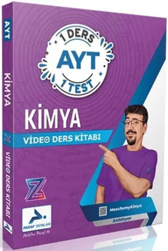 Paraf Yayınları Z Takımı AYT Kimya 1 Ders 1 Test Video Ders Kitabı