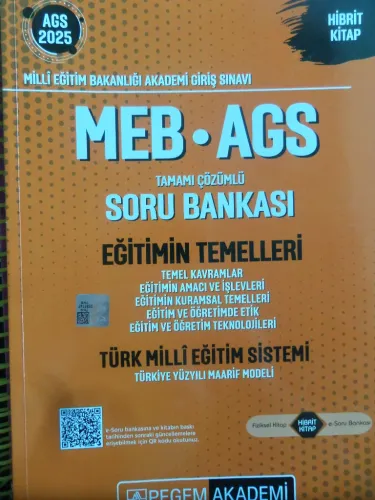 MEB-AGS Eğitimin Temelleri ve Türk Milli Eğitim Sistemi Tamamı Çözümlü