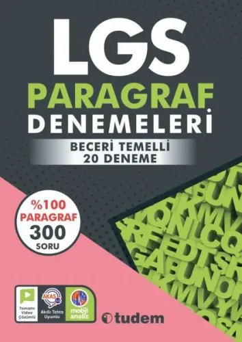 Tudem Yayınları 8. Sınıf LGS Paragraf Denemeleri