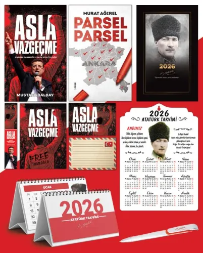 Asla Vazgeçme - Ayraç - Kartpostal - Poster - Parsel Parsel -  2026 Aj