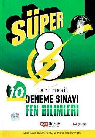Nitelik 8. Sınıf Süper Fen Bilimleri 10 Deneme 2024