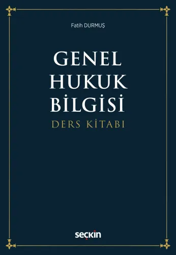 Genel Hukuk Bilgisi Ders Kitabı Fatih Durmuş