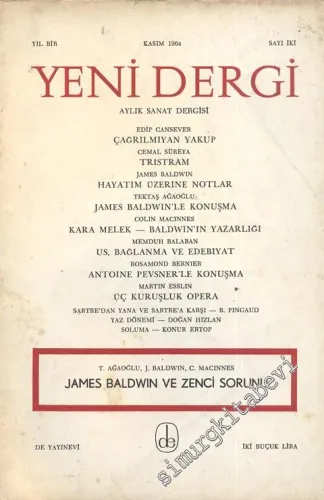 Yeni Dergi - Aylık Sanat Dergisi - Sayı; 2    1  Kasım