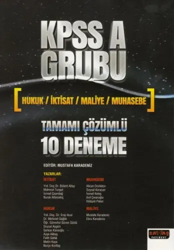 Kpss A Grubu Tamamı Çözümlü 10 Deneme