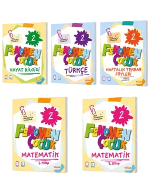 Fenomen Çocuk 2. Sınıf 5 li Set (Matematik Türkçe Fen Bilimleri Hayat 