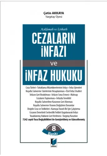 Cezaların İnfazı ve İnfaz Hukuku