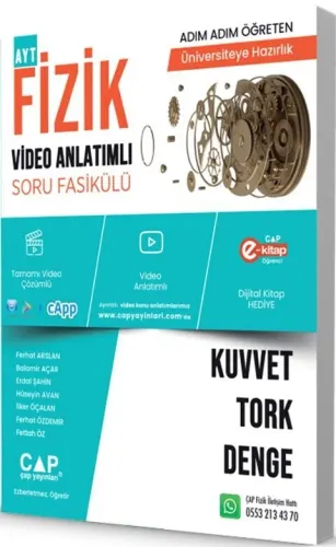 Çap Fizik Kuvvet Tork Denge Konu Anlatımlı Soru Bankası