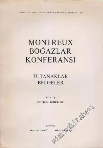 Montreux  Boğazlar Konferansı: Tutanaklar, Belgeler -        1976