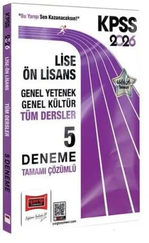 Yargı Yayınları 2026 KPSS GK-GY Lise Ön Lisans Tüm Dersler Tamamı Çözü