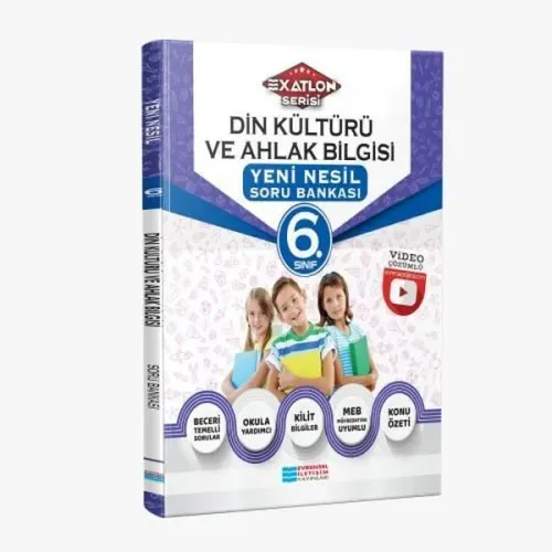 6.Sınıf Din Kültürü ve Ahlak Bilgisi Video Çözümlü Soru Bankası (Exatlon Serisi)