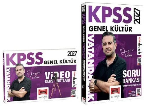 Yargı Yayınları 2027 KPSS Vatandaşlık Video Ders Notları ve Soru Bankası 2'li Set
