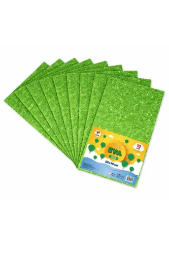 LİNO 50X70 SİMLİ EVA 2MM 10 LU PAKET - YEŞİL