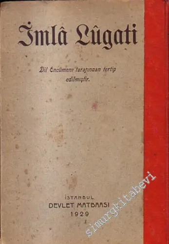 İmla Lûgatı  -        1929