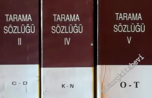 Tarama Sözlüğü : XIII. Yüzyıldan Beri Türkiye Türkçesi İle Yazılmış Kitaplardan Toplanan Tanıklarıyla Tarama Sözlüğü 8 Cilt TAKIM -        1996