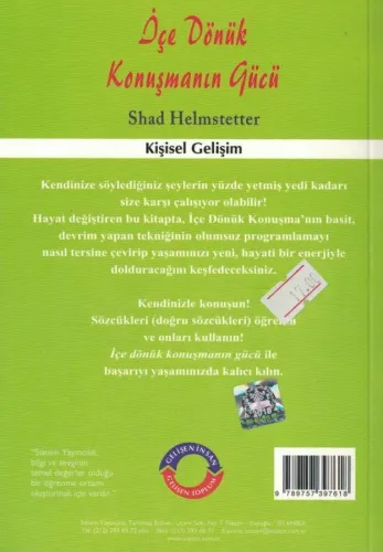 İçe Dönük Konuşmanın Gücü Shad Helmstetter Aylak %44 indirimli