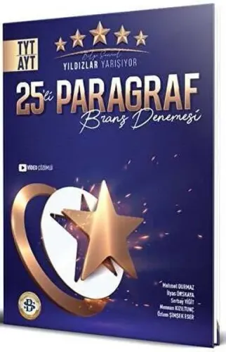 Yıldızlar Yarışıyor TYT AYT Paragraf 25 li Konu Denemeleri