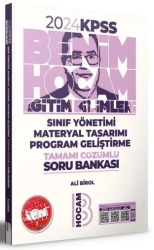 Benim Hocam Yayınları 2025 KPSS Eğitim Bilimleri Sınıf Yönetimi Materyal Tasarımı Program Geliştirme Tamamı Çözümlü Soru Bankası