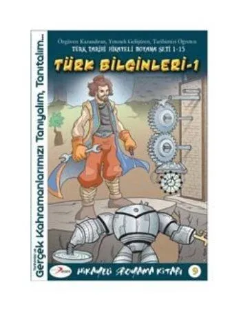 Hikayeli Boyama Kitabı 9-Türk Bilginleri 1