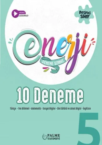 Palme Yayınları 5. Sınıf Tüm Dersler Enerji 10'lu Deneme Kitabı