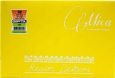 GIPTA MİCA PP.KAPAK 25x35 32 YP RESİM DEFTERİ