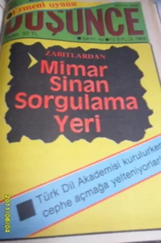 Yeni Düşünce Dergisi (1982 Ciltli) 3. Cilt Yeni Düşünce Dergisi (1982 Ciltli) 3. Cilt