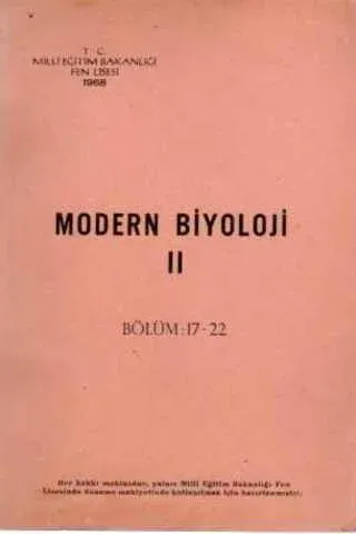 Modern Biyoloji II Labaratuvar 17-22