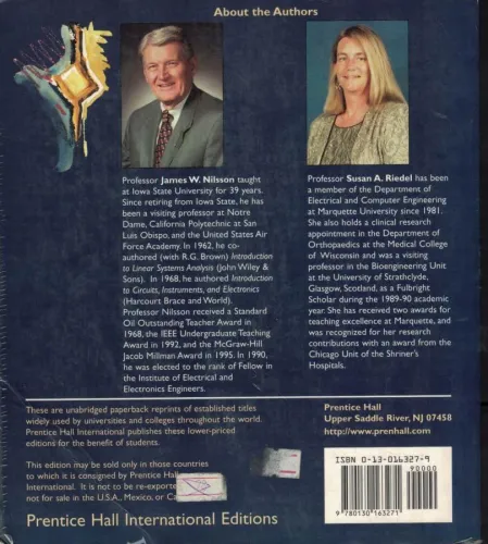 Electric Gircuits James W.Nilsson Prentice Hall %50 indirimli