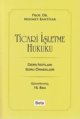 Ticari İşletme Hukuku Ders Notları Soru Örnekleri