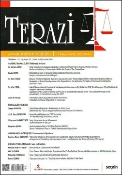 Terazi Aylık Hukuk Dergisi Yıl: 11 Sayı: 124, Aralık 2016