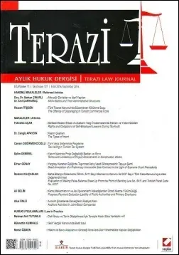 Terazi Aylık Hukuk Dergisi Yıl: 11 Sayı: 121, Eylül 2016