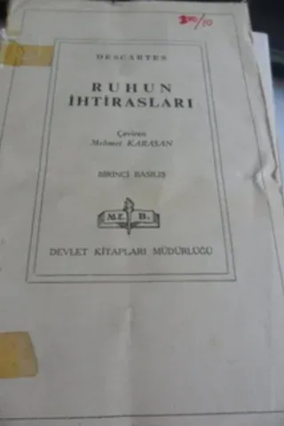 Ruhun İhtirasları Rene Descartes
