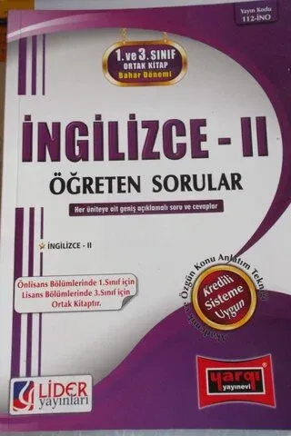 İngilizce II Öğreten Sorular