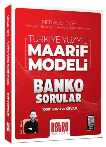 Retro Yayıncılık 2026 MEB-AGS EKYS Türkiye Yüzyılı Maarif Modeli Banko