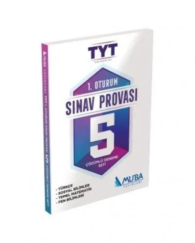 Muba TYT Sınav Provası 5 Çözümlü Deneme Seti 1. Oturum