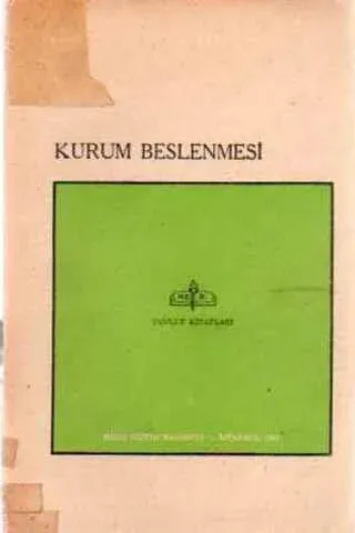 Kurum Beslenmesi