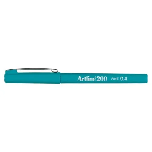 Artline 200N Fine Keçe Uçlu Yazı Kalemi Uç:0,4mm Turkuaz