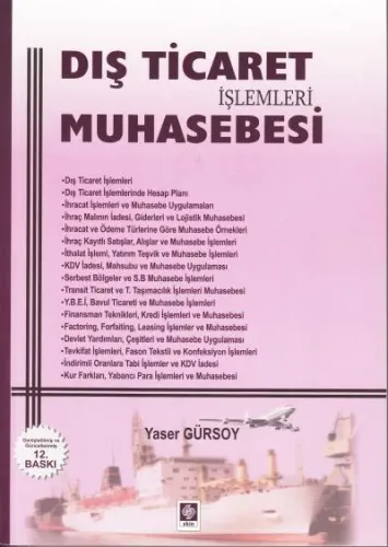 Dış Ticaret İşlemleri Muhasebesi