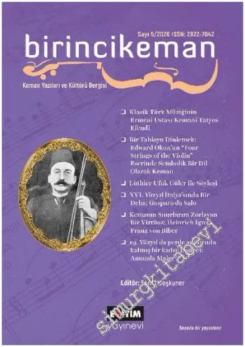 Birincikeman Keman Yazıları ve Kültür Dergisi - Sayı: 5
