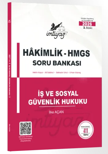 İmtiyaz 2026 HMGS Hakimlik İş ve Sosyal Güvenlik Hukuku Soru Bankası