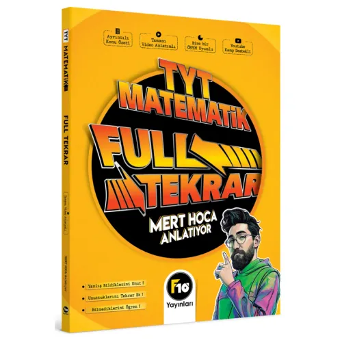 F10 TYT Matematik Full Tekrar Video Ders Kitabı 2023