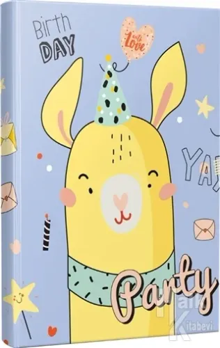 Çizgili Defter Zürafa  Happy Birthday Party
