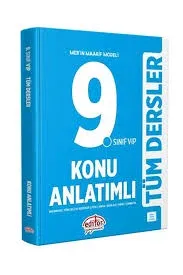 EDİTÖR 9. SINIF VIP MAARİF MODELİ TÜM DERSLER KONU ANLATIMLI MAVİ KİTAP