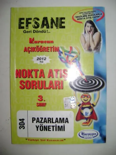 Pazarlama Yönetimi 3. Sınıf Nokta Atış Soruları Açıköğretim