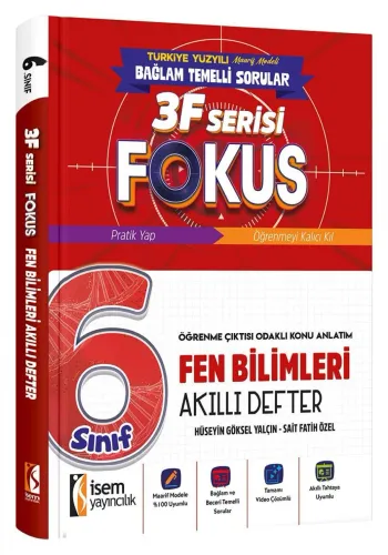 İSEM YAY. 6. SINIF FOKUS FEN BİLİMLERİ AKILLI DEFTER
